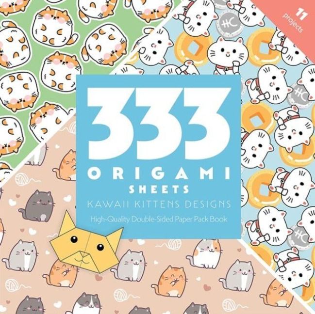 Produktbild: 333 Origami Sheets Kawaii Kittens Designs