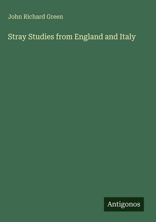 Produktbild: Stray Studies from England and Italy