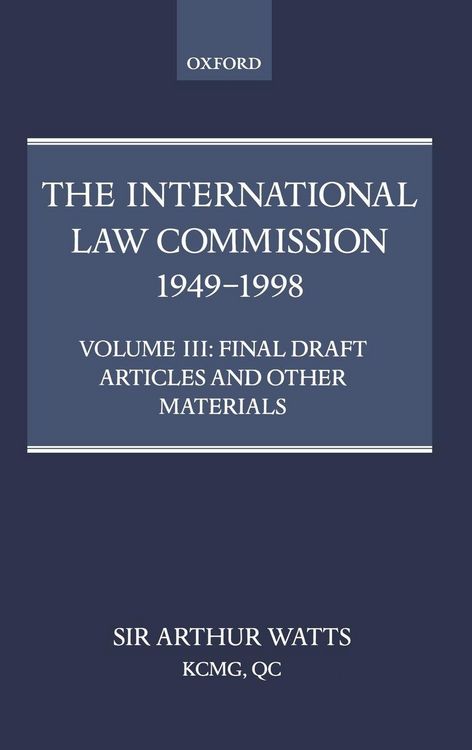 Produktbild: The International Law Commission 1949-1998