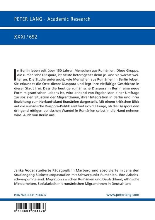 Produktbild: Die rum&auml;nische Diaspora in Berlin