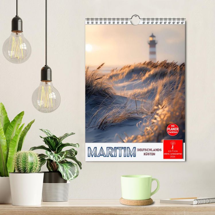 Produktbild: Maritim, Deutschlands K&uuml;sten (Wandkalender 2026 DIN A4 hoch), CALVENDO Monatskalender
