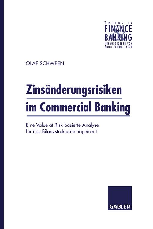 Produktbild: Zins&auml;nderungsrisiken im Commercial Banking