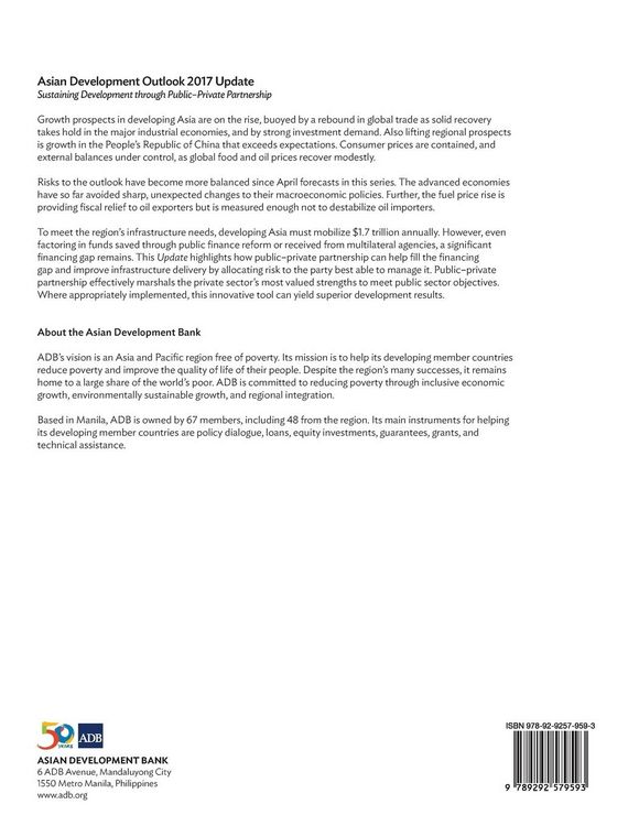 Produktbild: Asian Development Outlook 2017 Update