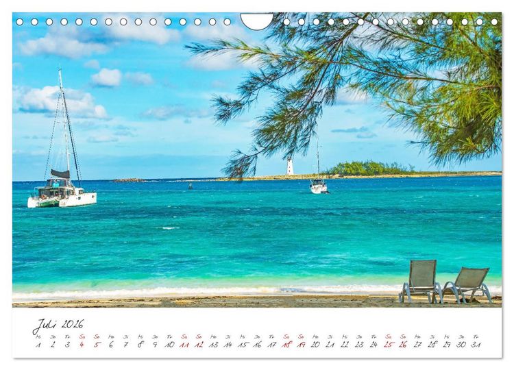 Produktbild: Nassau - Stadt mit karibischem Flair (Wandkalender 2026 DIN A4 quer), CALVENDO Monatskalender