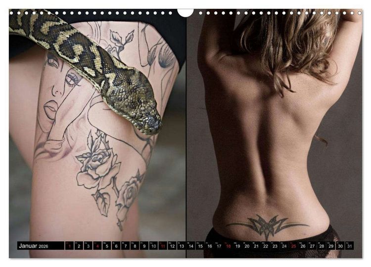 Produktbild: K&ouml;rperkult Tattoo (Wandkalender 2026 DIN A3 quer), CALVENDO Monatskalender