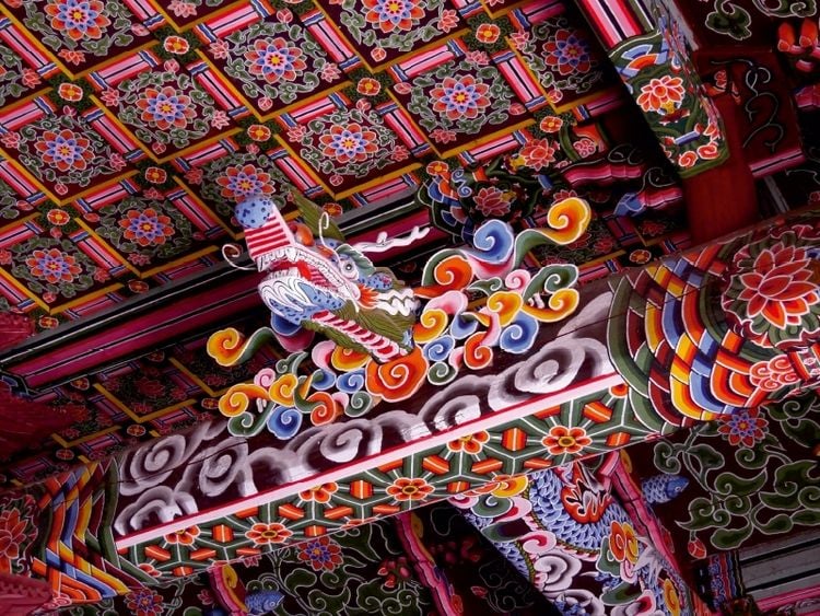 Produktbild: CALVENDO Puzzle Pohyun-Tempel im Myohyang-Gebirge | 1000 Teile Lege-Gr&ouml;&szlig;e 64x48cm Foto-Puzzle f&uuml;r gl&uuml;ckliche Stunden