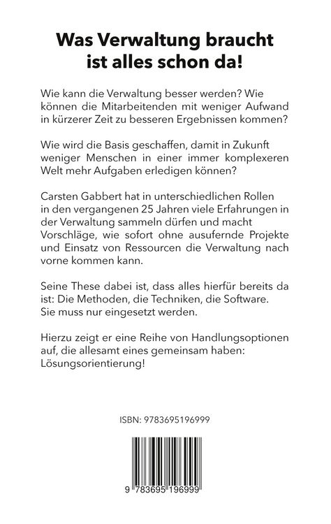 Produktbild: Was Verwaltung braucht