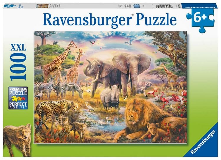 Produktbild: Puzzle Ravensburger Afrikanische Savanne XXL 100 Teile