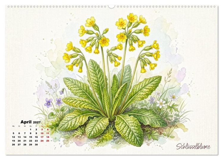Produktbild: Wilde Kostbarkeiten &ndash; Essbar, gesund & wundersch&ouml;n (hochwertiger Premium Wandkalender 2027 DIN A2 quer), Kunstdruck in Hochglanz