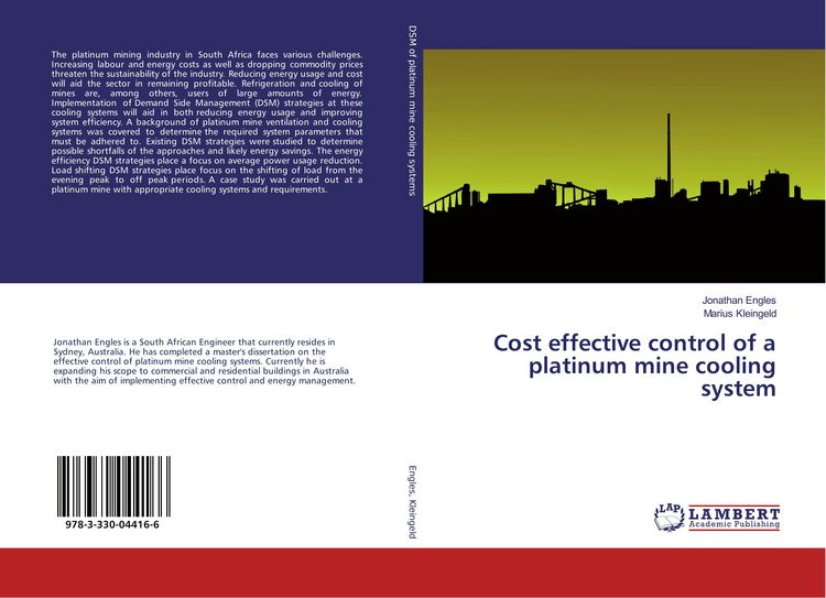 Produktbild: Cost effective control of a platinum mine cooling system