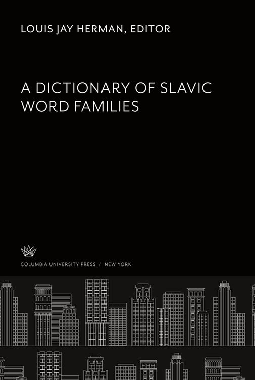 Produktbild: A Dictionary of Slavic Word Families