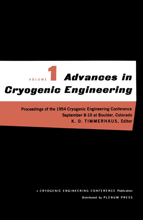 Produktbild: Advances in Cryogenic Engineering