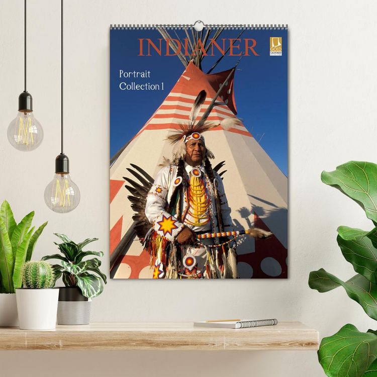 Produktbild: Indianer, Portrait Collection 1 (Wandkalender 2026 DIN A2 hoch), CALVENDO Monatskalender