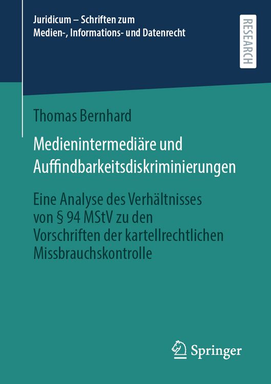Produktbild: Medienintermedi&auml;re und Auffindbarkeitsdiskriminierungen