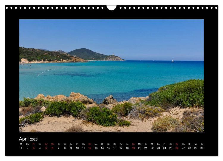 Produktbild: Die Trauminsel Sardinien (Wandkalender 2026 DIN A3 quer), CALVENDO Monatskalender