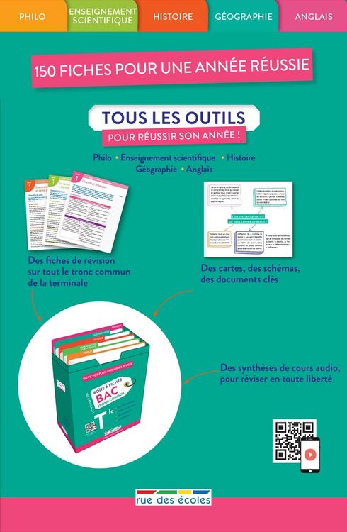 Produktbild: Boite a fiches bac tronc commun
