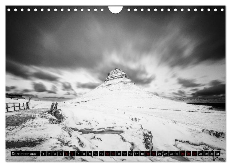 Produktbild: Dramatik in SW (Wandkalender 2026 DIN A4 quer), CALVENDO Monatskalender