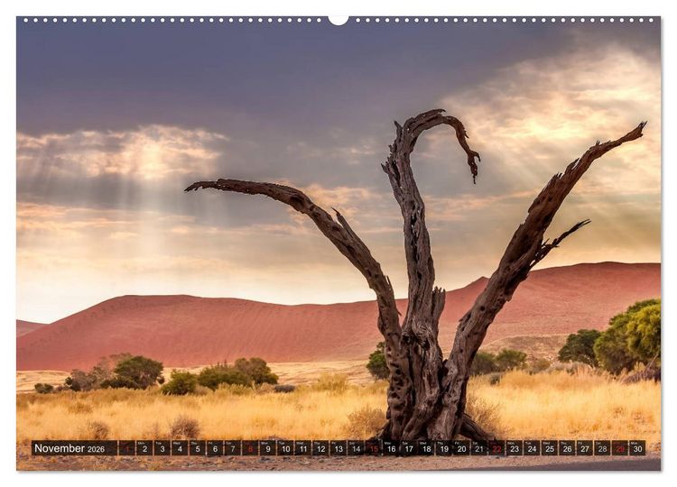 Produktbild: Namibia - Colours and Light (High Quality Premium Wall Calendar 2026 DIN A2 landscape),CALVENDO 12 Month Wall Calendar
