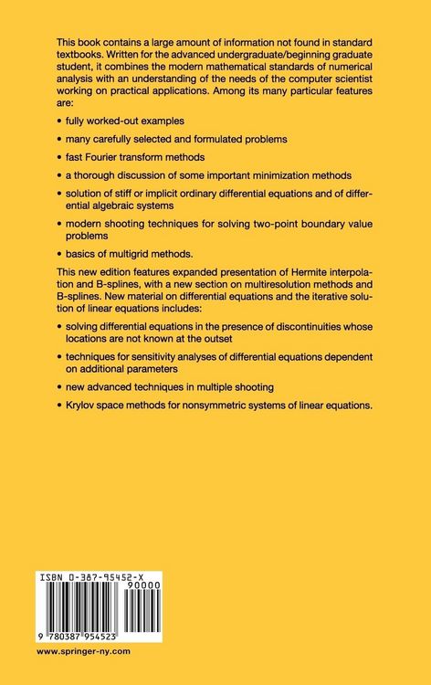 Produktbild: Introduction to Numerical Analysis
