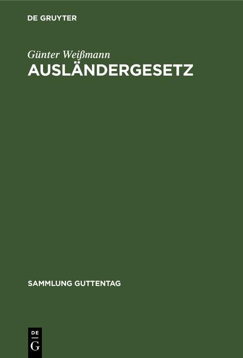 Produktbild: Ausl&auml;ndergesetz