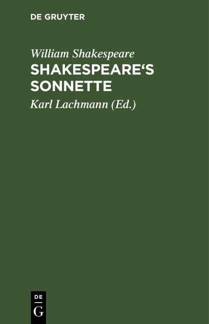 Produktbild: Shakespeare's Sonnette