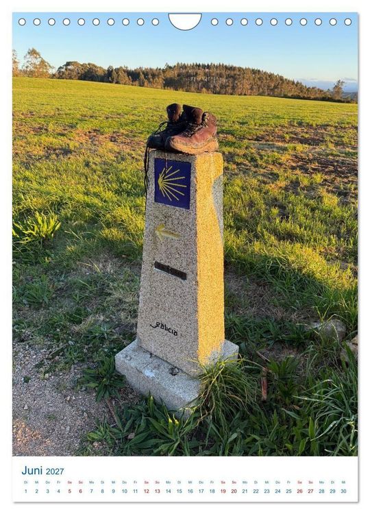 Produktbild: Camino a Fisterra - der Jakobsweg zum Kap Finisterra (Wandkalender 2027 DIN A4 hoch), CALVENDO Monatskalender