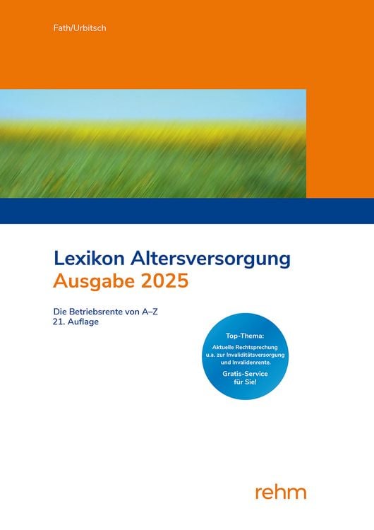 Produktbild: Lexikon Altersversorgung 2025