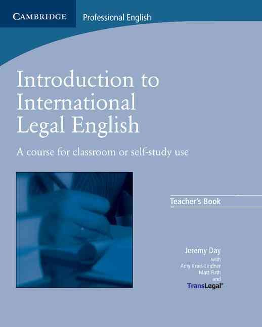 Produktbild: Intro To Intl Legal English Te