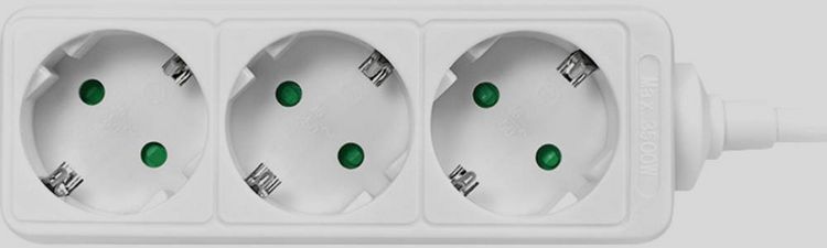 Produktbild: LogiLink LPS205 Steckdosenleiste Wei&szlig; Schutzkontakt 1 St.