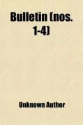 Produktbild: Bulletin (Nos. 1-4)
