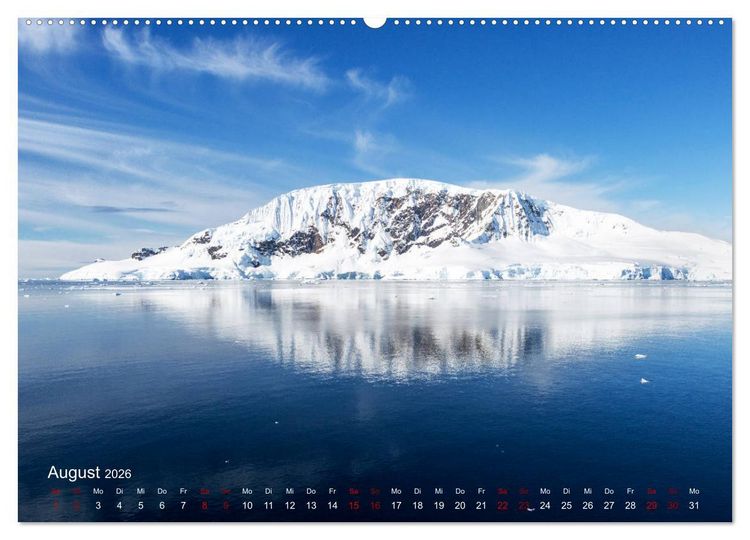 Produktbild: Antarktis, die eisige Heimat der Pinguine (hochwertiger Premium Wandkalender 2026 DIN A2 quer), Kunstdruck in Hochglanz
