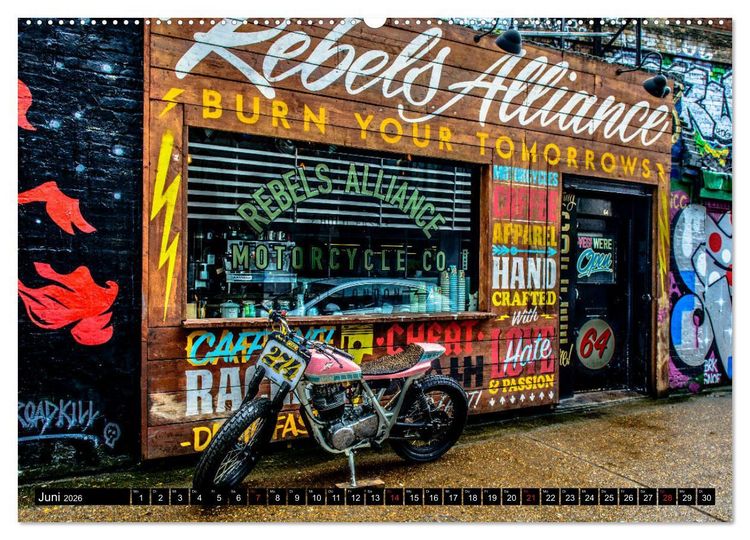 Produktbild: Street art London Michael Jaster (hochwertiger Premium Wandkalender 2026 DIN A2 quer), Kunstdruck in Hochglanz