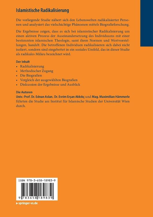Produktbild: Islamistische Radikalisierung