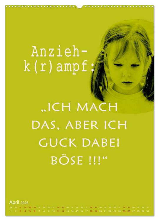 Produktbild: Willkommen im Familienalltag (Wandkalender 2026 DIN A2 hoch), CALVENDO Monatskalender