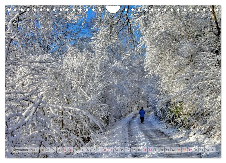 Produktbild: Idyllische Wanderwege im Bergischen Land (Wandkalender 2026 DIN A4 quer), CALVENDO Monatskalender