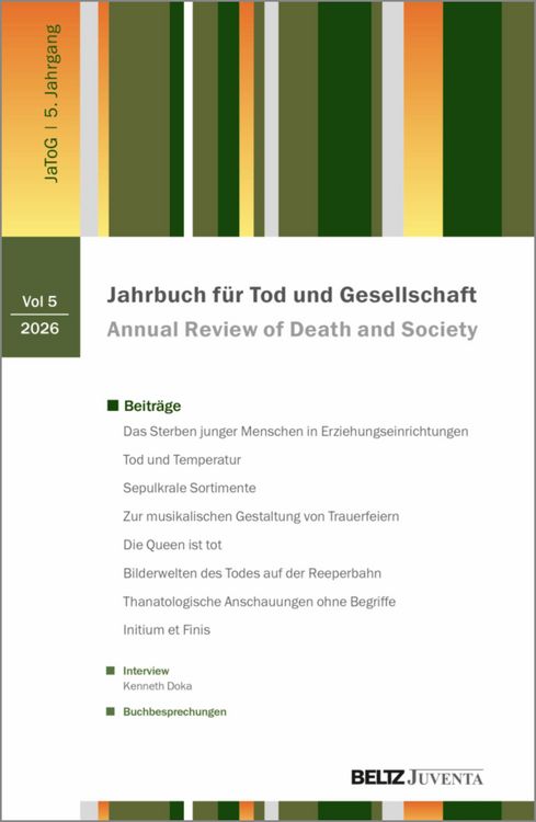 Produktbild: Jahrbuch f&uuml;r Tod und Gesellschaft 2026