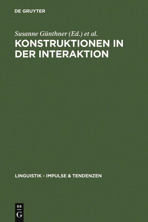Produktbild: Konstruktionen in der Interaktion