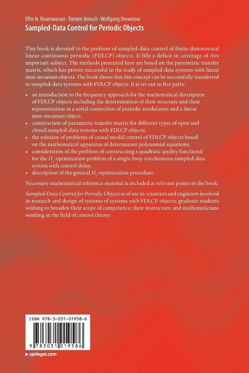 Produktbild: Sampled-Data Control for Periodic Objects