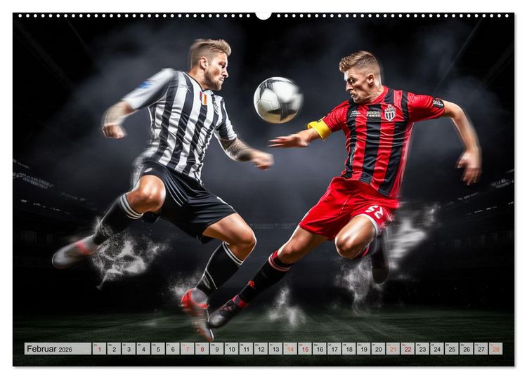 Produktbild: Fussball - Zweikampf (Wandkalender 2026 DIN A2 quer), CALVENDO Monatskalender