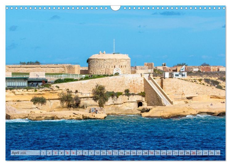 Produktbild: Malta - Wo Geschichte lebendig ist (Wandkalender 2026 DIN A3 quer), CALVENDO Monatskalender