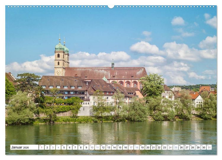Produktbild: Bad S&auml;ckingen - St&auml;dtle am Hochrhein (hochwertiger Premium Wandkalender 2026 DIN A2 quer), Kunstdruck in Hochglanz