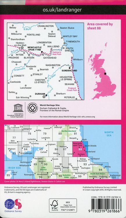 Produktbild: Newcastle Upon Tyne, Durham & Sunderland