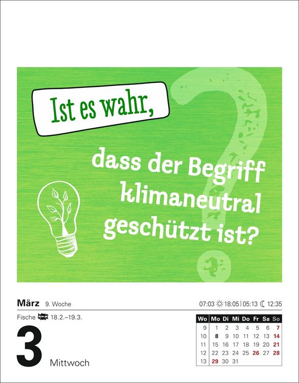 Produktbild: Ist es wahr, dass ...? Tagesabrei&szlig;kalender 2027 - Alltagswissen auf dem Pr&uuml;fstand