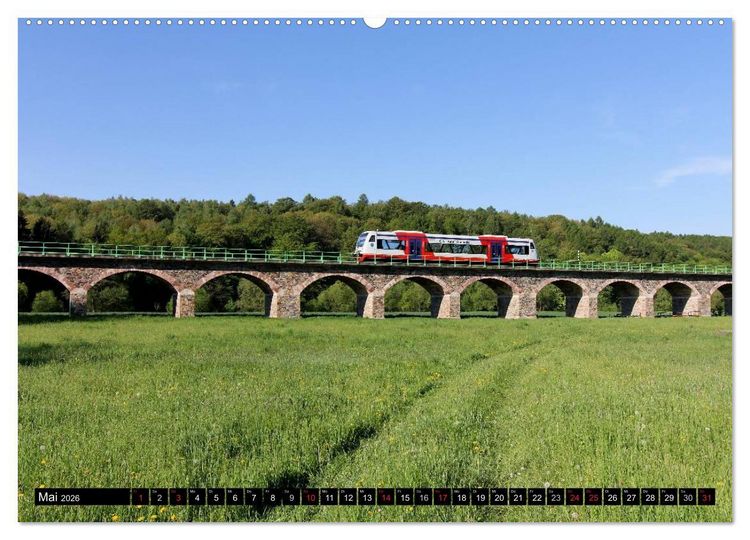 Produktbild: Bahnland Sachsen (hochwertiger Premium Wandkalender 2026 DIN A2 quer), Kunstdruck in Hochglanz