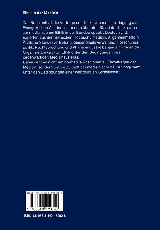 Produktbild: Ethik in der Medizin