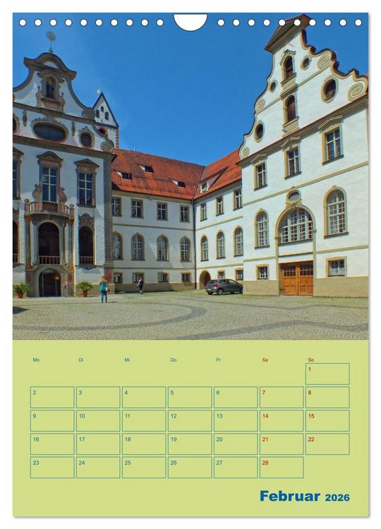Produktbild: F&uuml;ssen - Ein Allg&auml;uer Terminplaner (Wandkalender 2026 DIN A4 hoch), CALVENDO Monatskalender