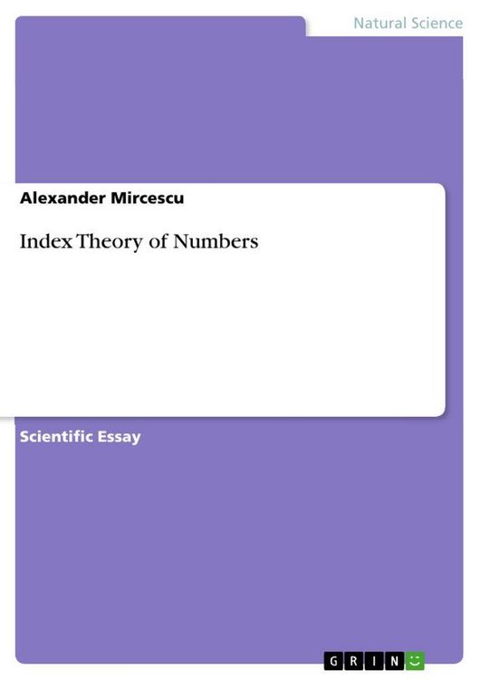 Produktbild: Index Theory of Numbers