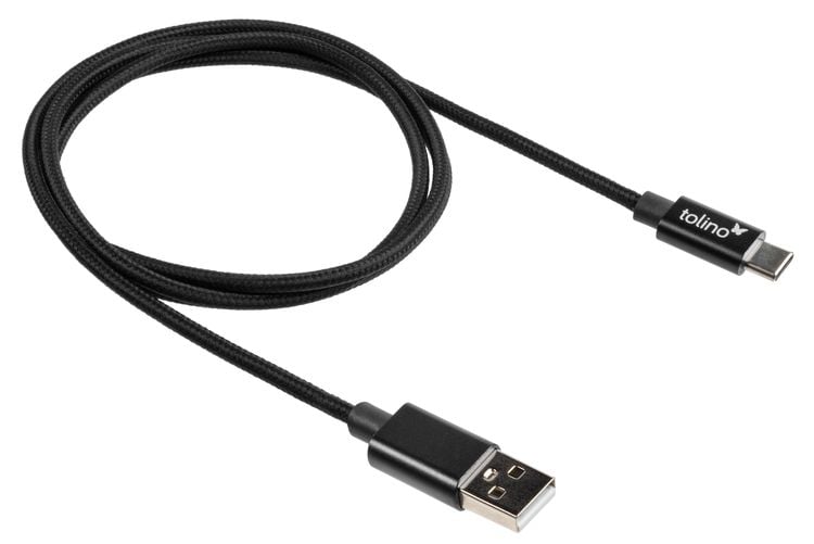 Produktbild: tolino USB-C Kabel Schwarz