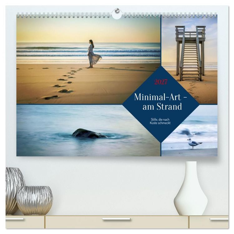 Produktbild: Minimal-Art - am Strand (hochwertiger Premium Wandkalender 2027 DIN A2 quer), Kunstdruck in Hochglanz