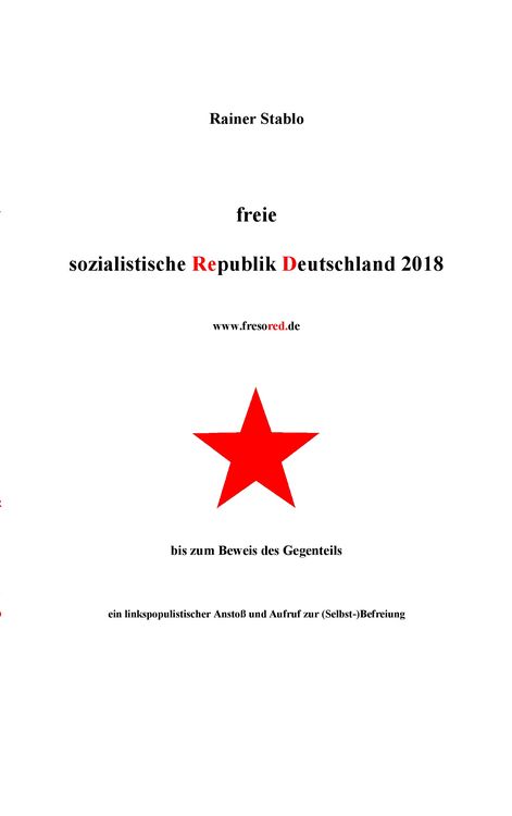 Produktbild: Freie sozialistische Republik Deutschland 2018